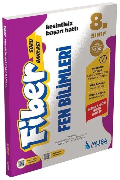Muba 8. Sınıf Fen Bilimleri Fiber Soru Bankası Muba Yayınları ürün görseli 1