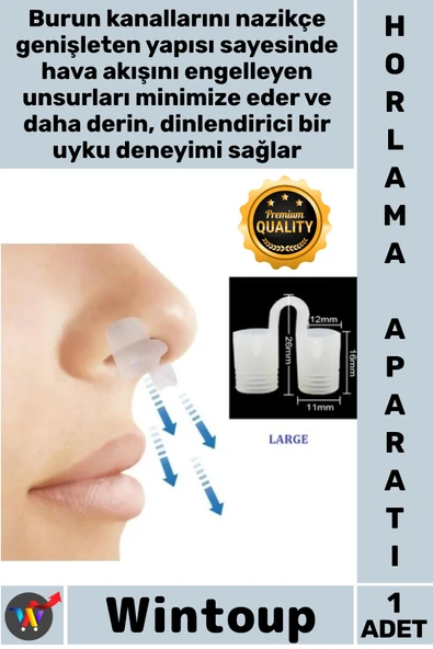 #Horlama Rahat Nefes Uyku Kalite Artırıcı Ergonomik Horlama Önlemeye Yardımcı Silikon Burun Aparatı ürün görseli 1