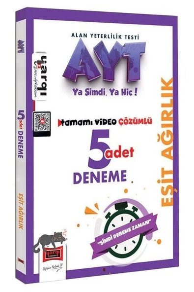 Yargı YKS AYT Eşit Ağırlık 5 Deneme Çözümlü Yargı Yayınları ürün görseli 1