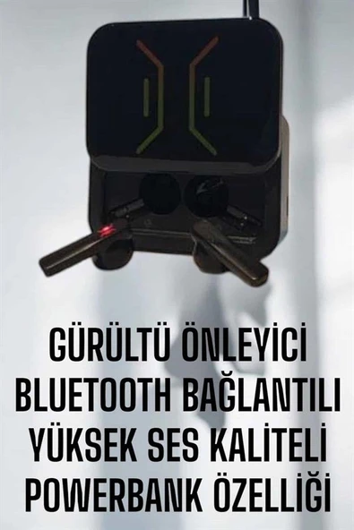 Nevamel Powerbankli Bluetooth Kulaklık Yüksek Ses Kaliteli Kablosuz ürün görseli 1