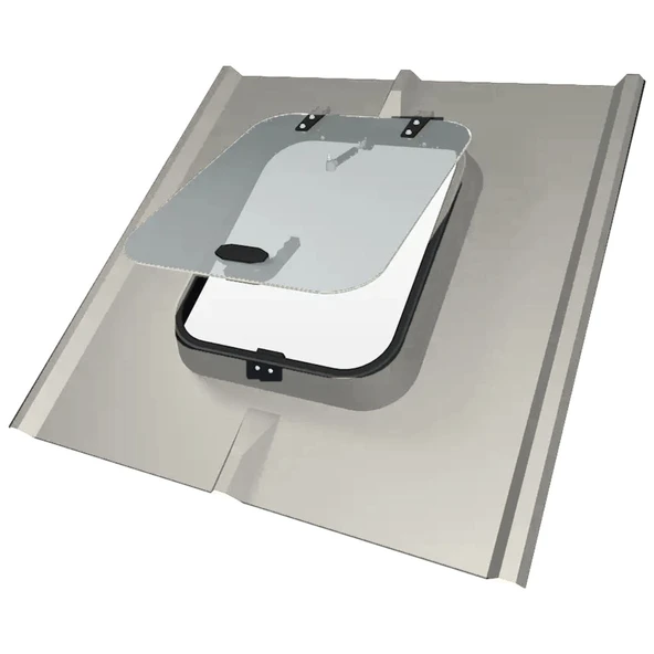 Çatı Plus 3 Hatveli Sandviç Panel Çatı Çıkış Kapağı 48×58 cm R9002 ürün görseli 1