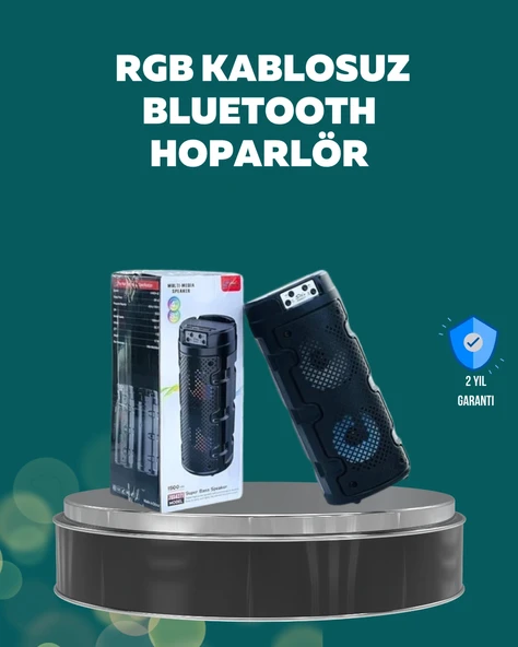 Nevamel Uzun Pil Ömrü Sunan Kablosuz Bluetooth Hoparlör ürün görseli 1