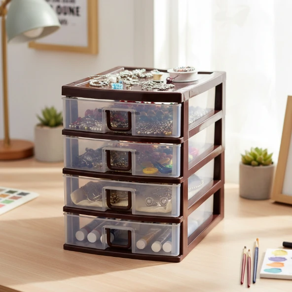 Mini 4 Çekmeceli Komidin Organizer - Resim 2