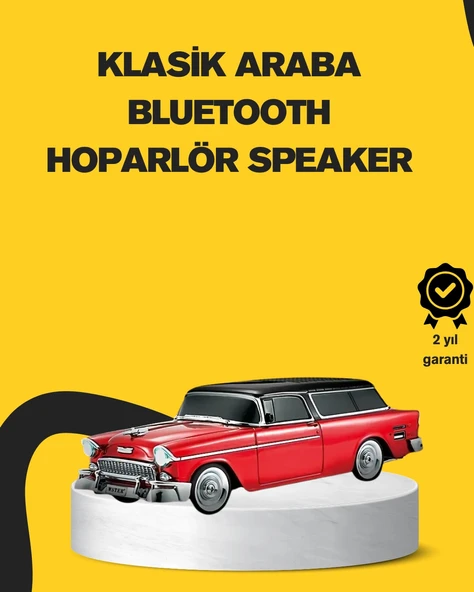 Nevamel Vintage Tasarımlı LED Işıklı Bluetooth Hoparlör 10W ürün görseli 1