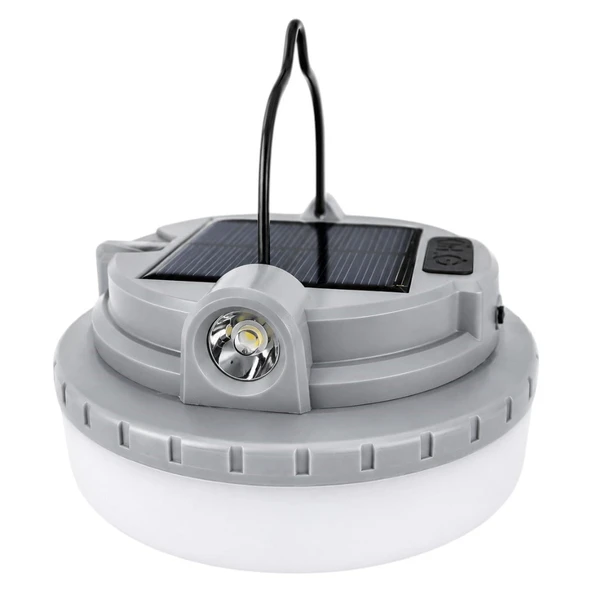 Powermaster HOP-8806 Çok Fonksiyonlu Solar Kamp Feneri Lambası Ve RGB Şerit Led Seti ürün görseli 1