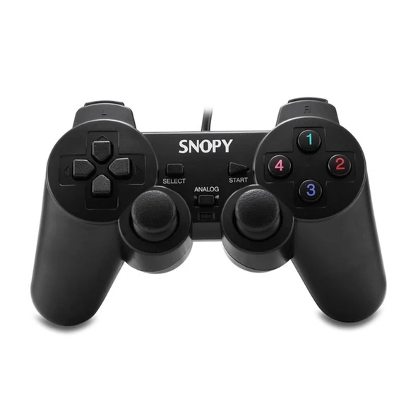 Nevamel® SNOPY SG-401 USB/PC/PS3 1.8mt Kablolu Çift Titreşimli GAMEPAD(1923) ürün görseli 1