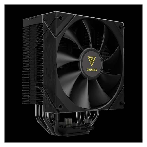 Nevamel® GAMDIAS BOREAS E2-410 Black Edition 120mm CPU Kule Tipi Hava Soğutma Doğrudan Temas Teknolojisine Sahip 4 adet ürün görseli 1