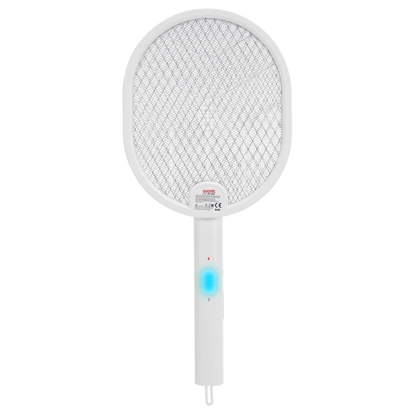 Nevamel® ASONIC AS-A26 Beyaz 3000V Raket Tipi UV Mor Işıklı 1200mAh Bataryalı Şarj Edilebilir Katlanabilir Sinek Öldürüc ürün görseli 1