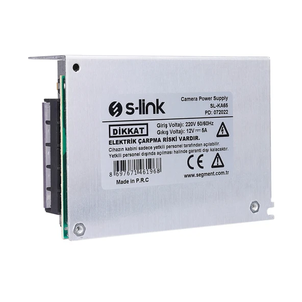 Nevamel® S-LINK SL-KA65 12V 5A Switch Mode DC ADAPTÖR(1923) - Resim 3