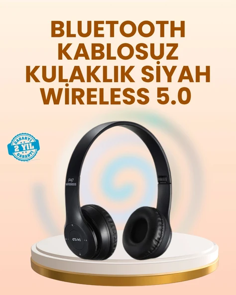 Nevamel® Ayarlanabilir Baş Bandı ve Yumuşak Kulak Yastıklı Bluetooth Kulaklık ürün görseli 1