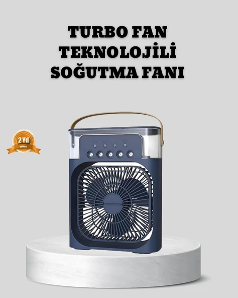 Nevamel Sessiz Çalışan Turbo Fan Güçlü Hava Akışlı Masa Üstü Vantilatör ürün görseli 1