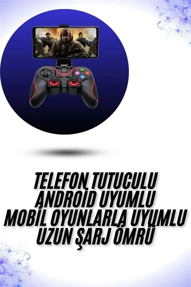 Nevamel Yeni Nesil X3 Gamepad Android Uyumlu Telefon Tutucu Özellikli Joystick ürün görseli 1