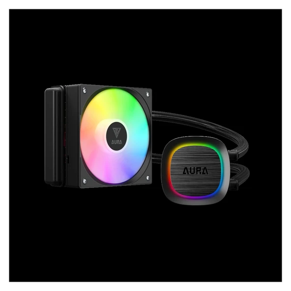 Nevamel® GAMDIAS AURA GL120 V2 120mm RGB 1 Fanlı CPU Sıvı Soğutma(1923) ürün görseli 1
