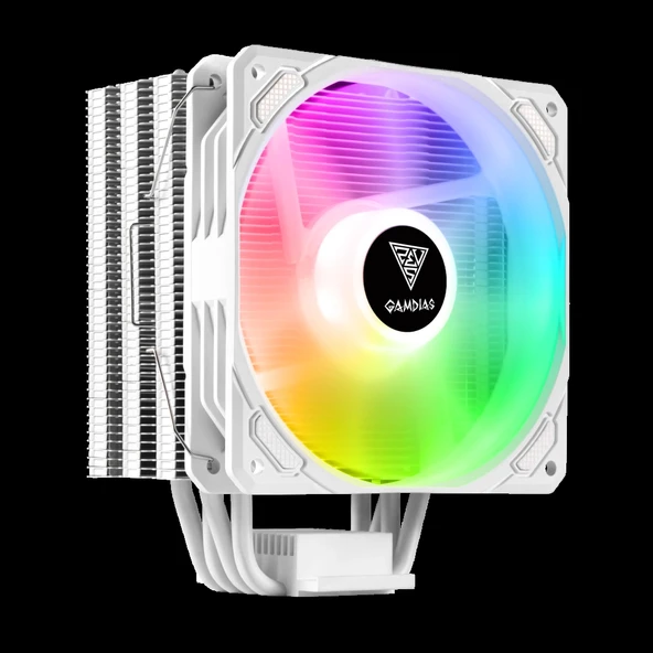 Nevamel® GAMDIAS BOREAS E1-410 WH White Edition 120mm CPU Kule Tipi Hava Soğutma Doğrudan Temas Teknolojisine Sahip 4 ad ürün görseli 1