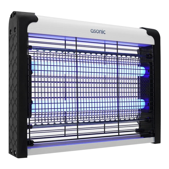 Nevamel® ASONIC AS-A28 Siyah 4W 2000V Masaüstü Zincir Askılı 2adet UV Mor Işıklı Siyah Kasa Sinek Öldürücü(1923) ürün görseli 1