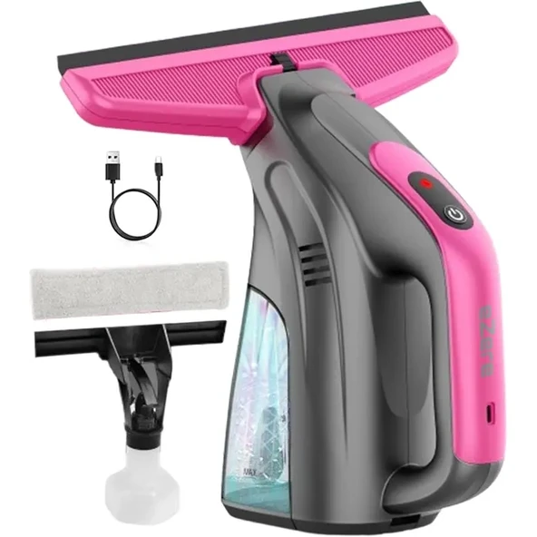 Nevamel® Ezere ClearView Şarjlı Cam Temizleyici Silme Makinesi Mikrofiber Başlıklı-(5775) ürün görseli 1