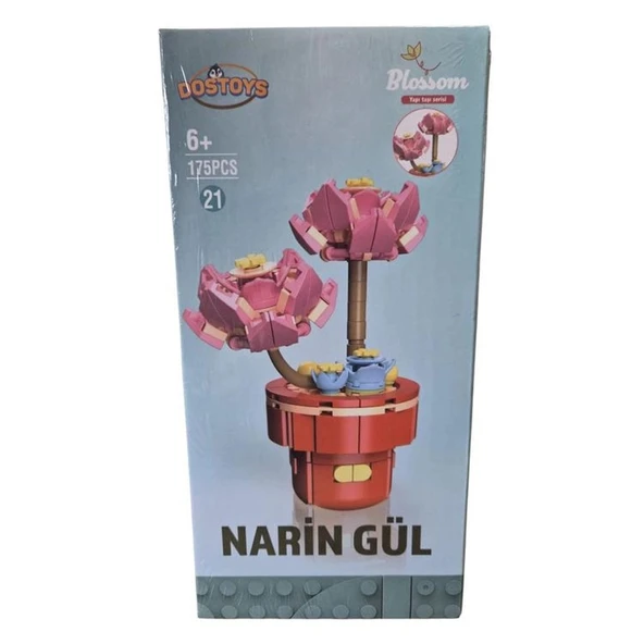 Oceanfour Blok Oyuncak Narin Gül Çiçek Lego 175 Parça 113-17-24-4 ürün görseli 1