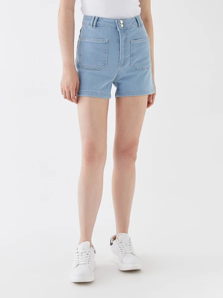 LCW Jeans İndigo Şort - Resim 4