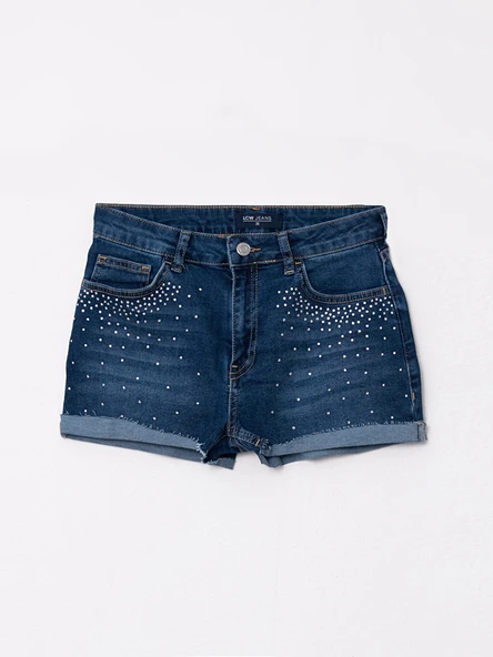 LCW Jeans İndigo Şort - Resim 6