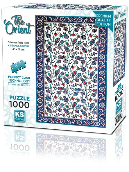 Ks Games Puzzle 1000 Parça Ottoman Tulip Tiles 20844 ürün görseli 1