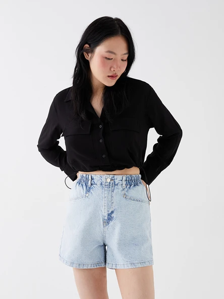 LCW Jeans İndigo Şort - Resim 2