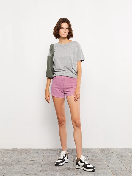 LCW Jeans Mor Şort - Resim 2