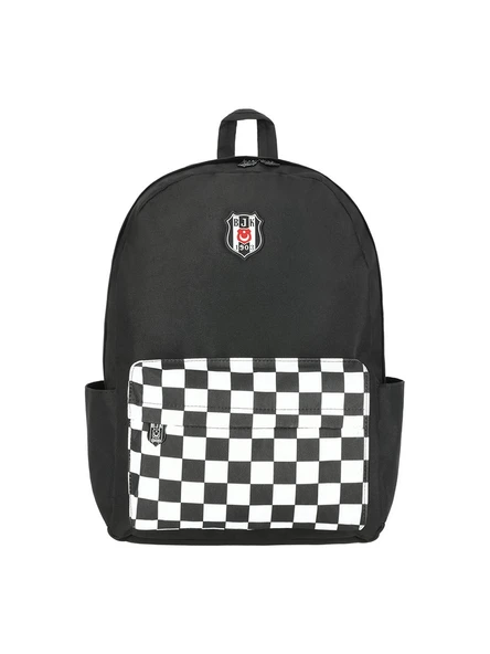 Me Okul Sırt Çantası Beşiktaş Dama Cep Desenli 25305 ürün görseli 1