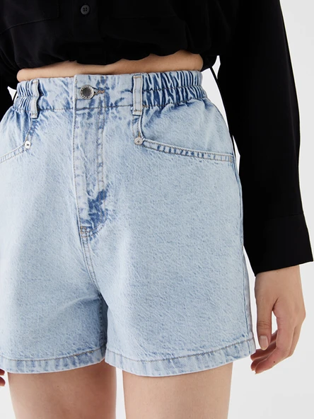 LCW Jeans İndigo Şort - Resim 3