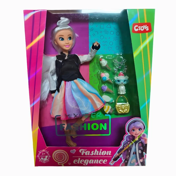 Ctoy Oyuncak Moda Aksesuarlı Bebek 30 Cm 8671-10 ürün görseli 1