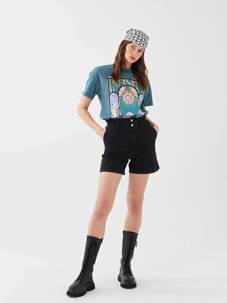 LCW Jeans Siyah Şort ürün görseli 1