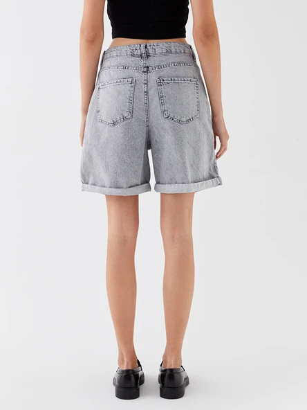 LCW Jeans Gri Şort - Resim 6