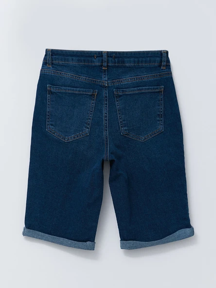 LCW Jeans İndigo Şort - Resim 6