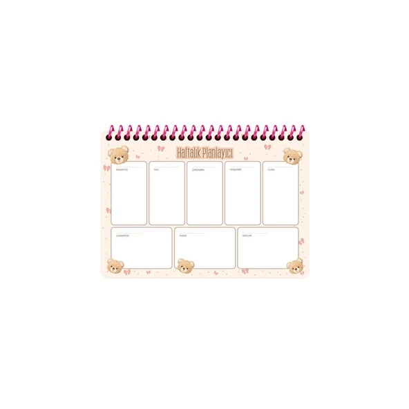 Keskin Color Planner 17X24Cm 52 Yaprak Haftalık Spiralli Trend 830162-99 ürün görseli 1
