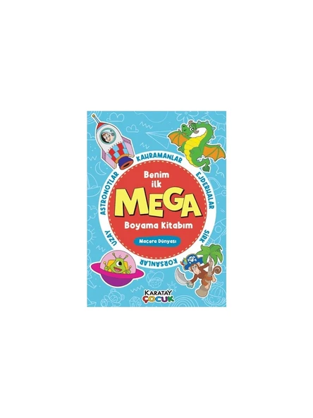 Karatay Yayınları 4E Mega Boyama- Macera Dünyası 128 Sayfa ürün görseli 1