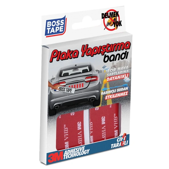 Boss Tape Plaka Montaj Bandı (12 Li Paket) Bt-09001 ürün görseli 1