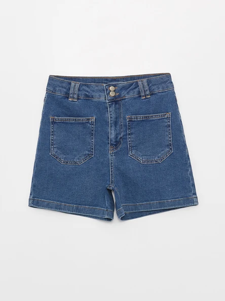 LCW Jeans İndigo Şort - Resim 6