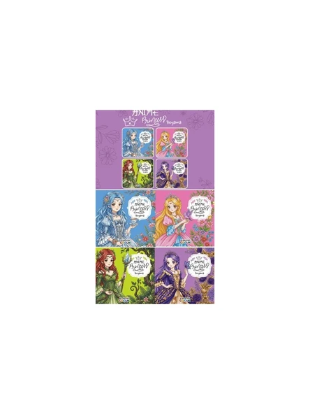 Karatay Yayınları 4E Anime Princess Boyama Kitabı (4 Lü Set) ürün görseli 1