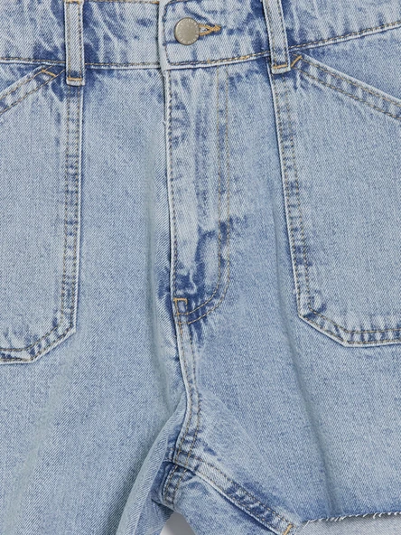 LCW Jeans İndigo Regular Fit Kadın Jean Şort - Resim 7