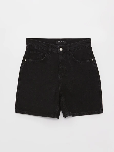 LCW Jeans Siyah Şort - Resim 4