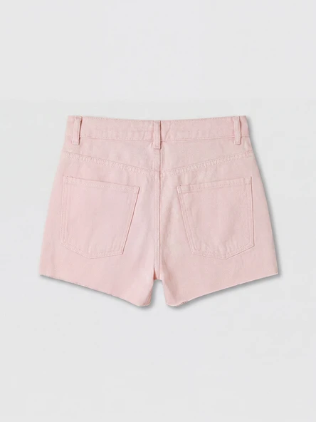 LCW Jeans Pembe Regular Fit Kadın Jean Şort - Resim 6