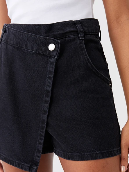 LCW Jeans Siyah Şort - Resim 3
