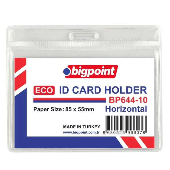 Bigpoint Kart Poşeti Eco Yatay 85X55Mm Bp644-10 (100 Lü Paket) ürün görseli 1