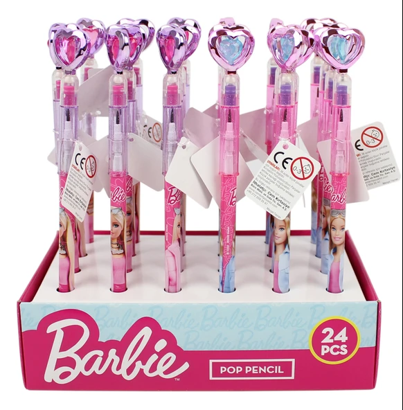 Dolphin Barbie Geçmeli Kurşun Kalem Taşlı Kalp 24/576 B-1032 (24 Lü Paket) ürün görseli 1