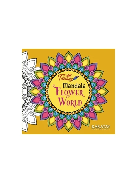 Karatay Yayınları 4E Mandala-Art Therapy-Flower World ürün görseli 1