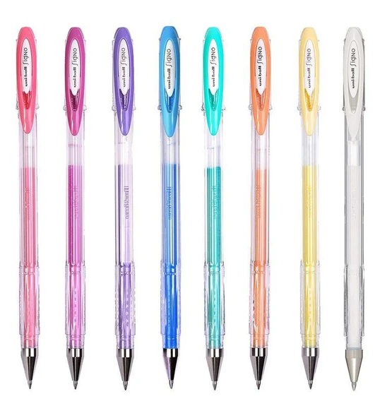 Uni-Ball Roller Kalem Signo Angelic Colour 0.7 Jel 8Renk Set ürün görseli 1