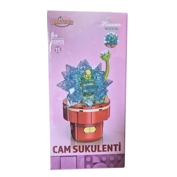 Oceanfour Blok Oyuncak Cam Sukulenti Çiçek Lego 153 Parça 113-9-16-2 ürün görseli 1