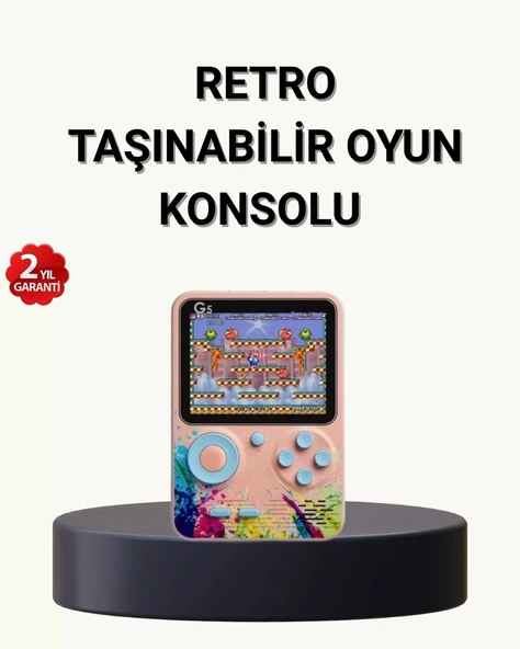 Nevamel® 500 Klasik Oyunlu Retro Oyun Konsolu Taşınabilir ve TV Bağlantılı ürün görseli 1