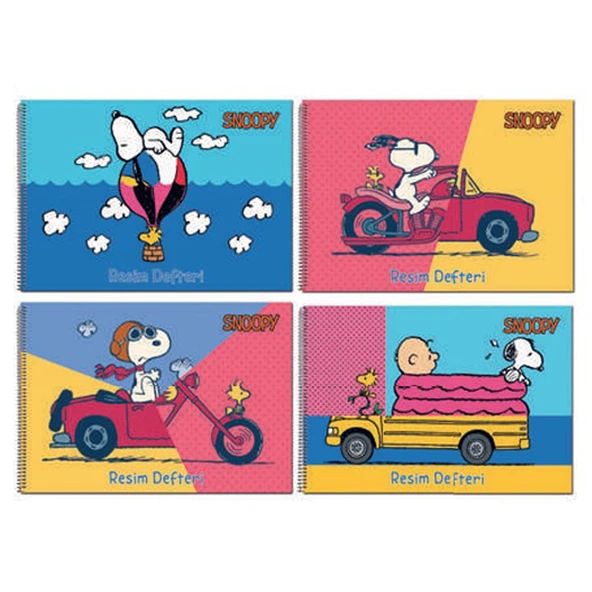 Gıpta Snoopy Resim Defteri Spralli 25X35 Cm 15 Yaprak 7313 (Karışık Renk 1 Adet) ürün görseli 1