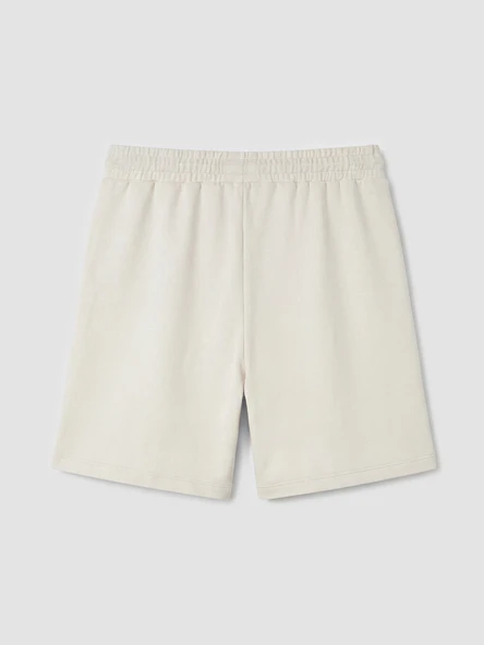 LCW Comfort Bej Beli Lastikli Soft Touch Kadın Şort - Resim 6