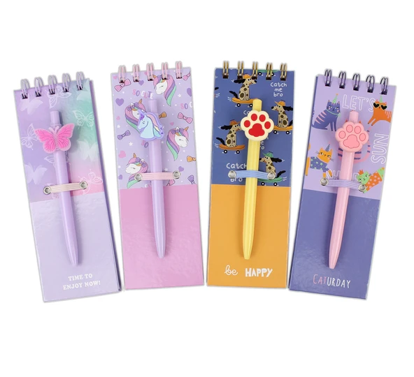 Dolphin Not Defteri + Kalem Set Nbp-065 (Karışık Renk 1 Adet) ürün görseli 1